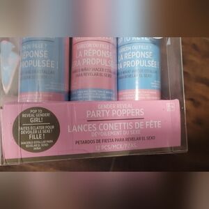 Gender Reveal Party Poppers - Pink & Blue Confetti